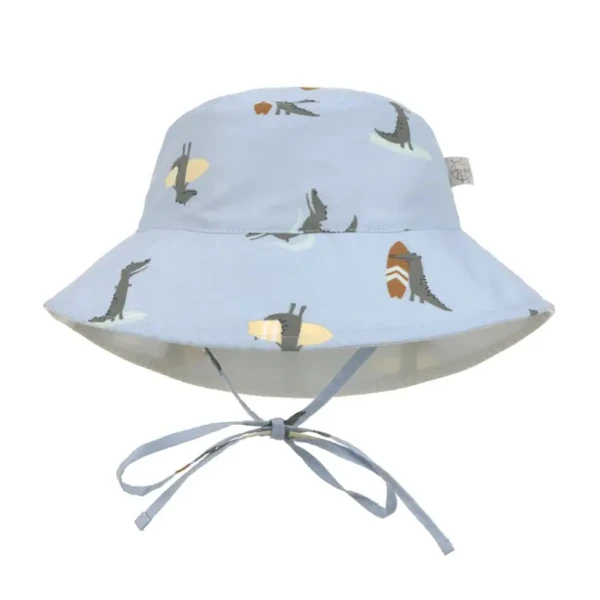 LÄSSIG Sun Protection Bucket Hat crocodile sky blue 07-18 mo.