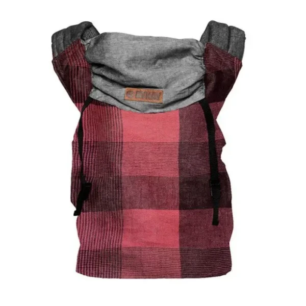 ByKay Klokanka CLICK CARRIER REVERSIBLE Red Plaid (vel. baby)