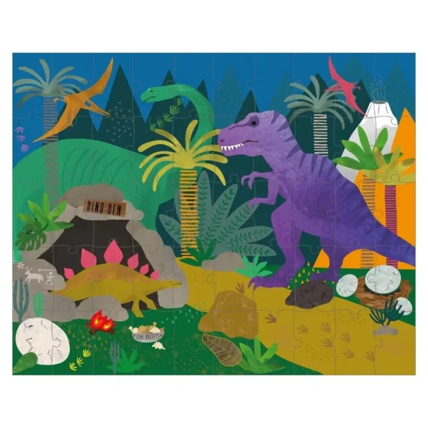 44P6433 Floss&Rock Pohyblivé puzzle 50ks Dinosaurus