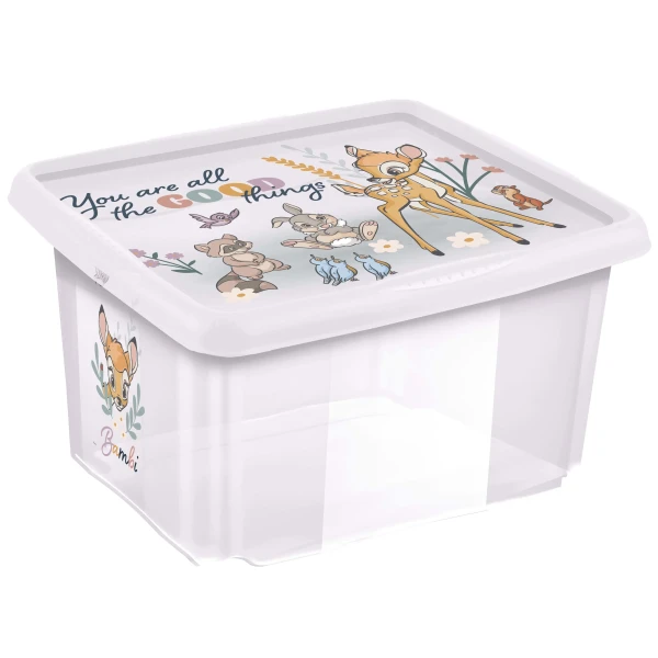 KEEEPER Úložný box s víkem 36l "Bambi" "Bambi", Transparent