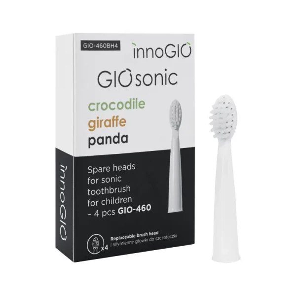 innoGIO Náhradní hlavice k sonickému kartáčku GIOSonic 4ks