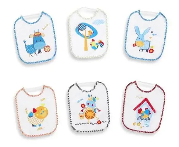 INTERBABY | Bryndák froté s fólií a gumičkou 25x30 cm