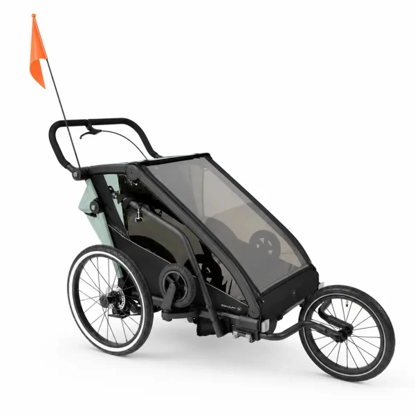 MUUVO Kočík športový, na behanie a za bicykel Trail 3v1 Green