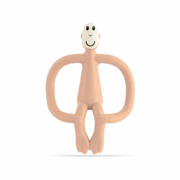 MATCHSTICK MONKEY HRYZADLO A ZUBNÁ KEFKA PEACH SALMON