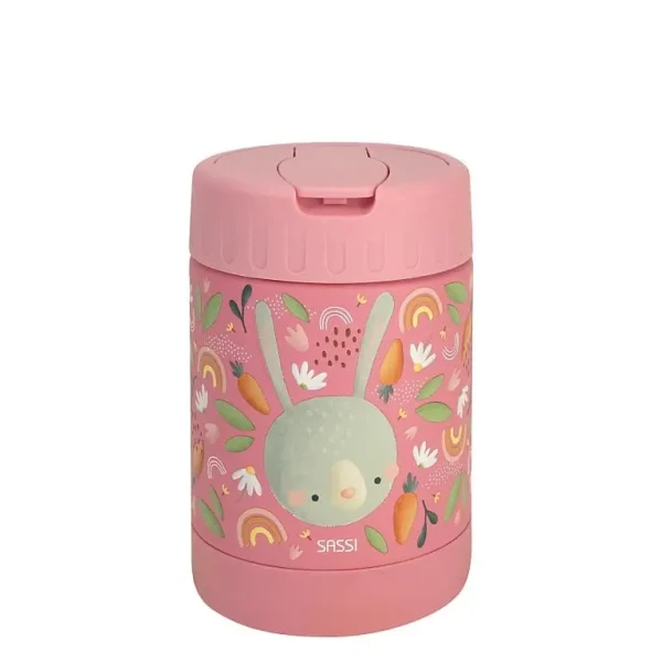 SASSI DĚTSKÁ TERMOSKA NA JÍDLO - FLUFFY THE RABBIT - 350ML