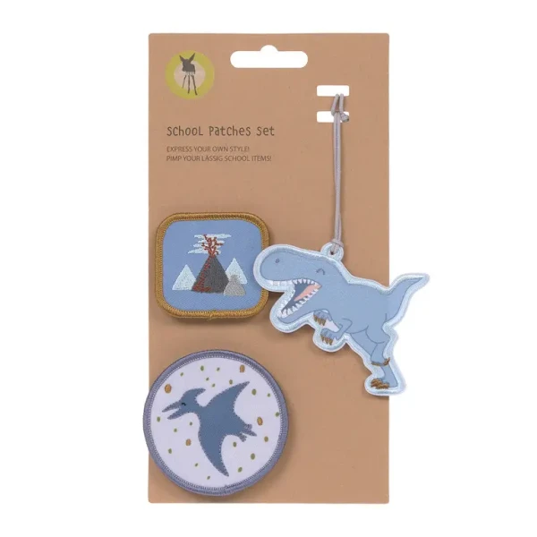 LÄSSIG Sada nášiviek a prívesku Dinosaur