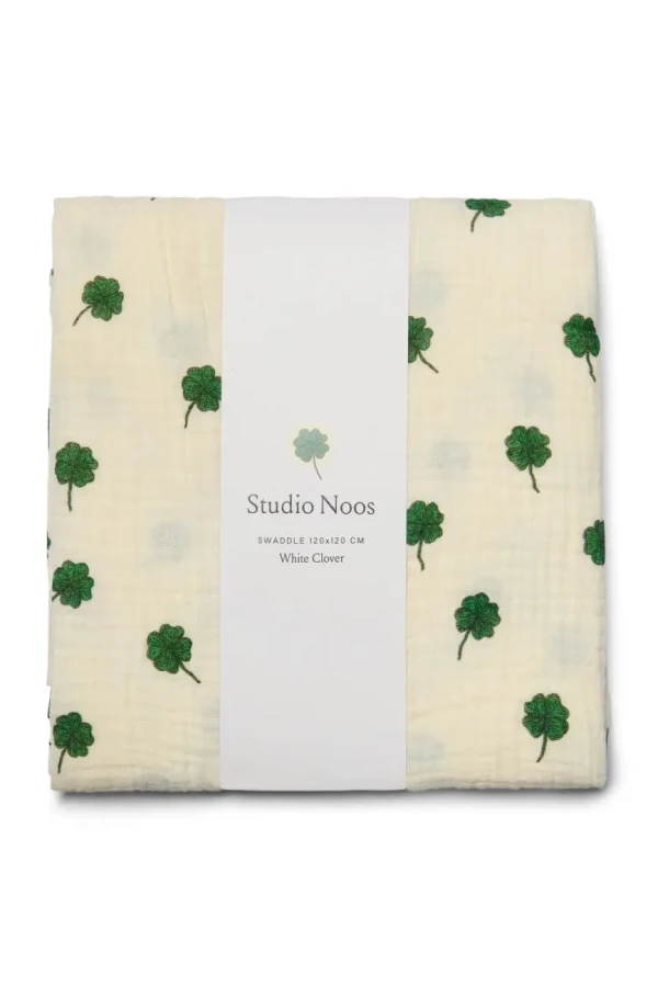 STUDIO NOOS - SWADDLE ZAVINOVAČKA Print Large White Clover