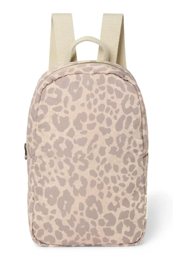 STUDIO NOOS - Puffy Mini BACKPACK Cream Leopard
