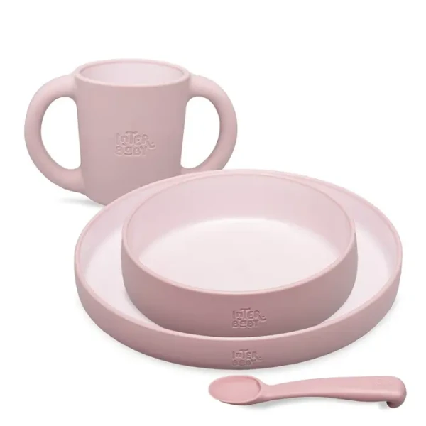 INTERBABY | JÍDELNÍ SET - růžový