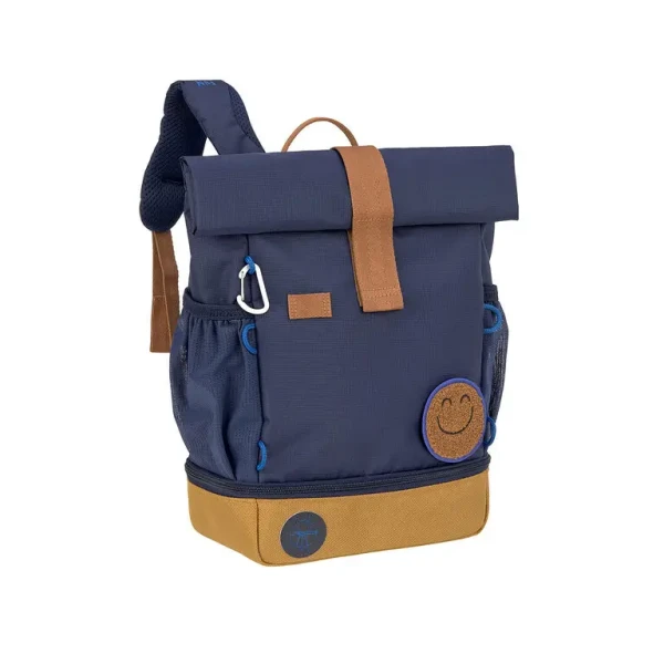 LÄSSIG Mini Batoh Rolltop Backpack Little Gang navy
