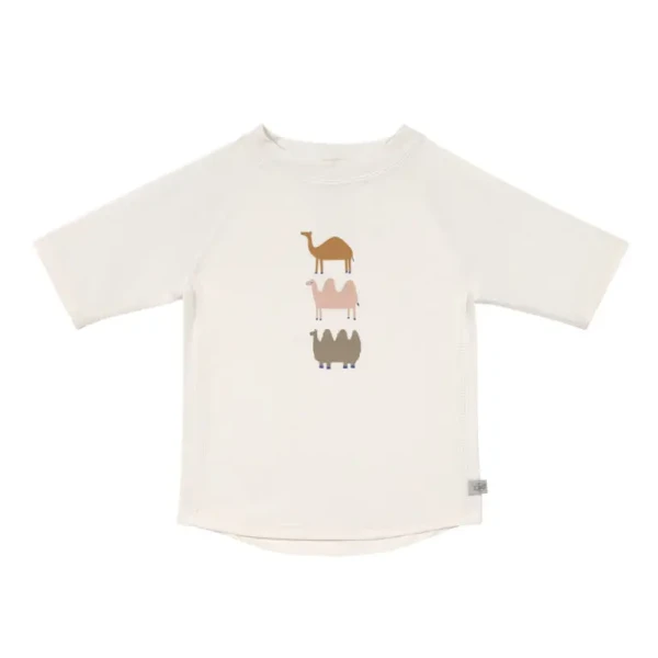 LÄSSIG Short Sleeve Rashguard 2024 camel nature 13-18 mon.