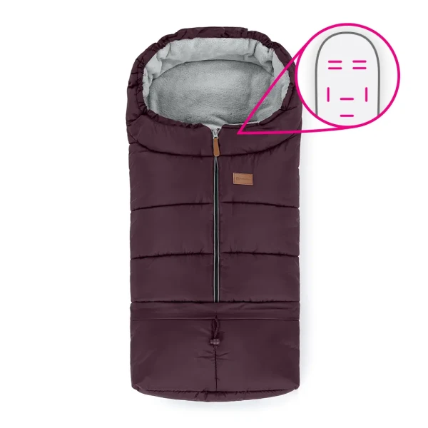 PETITE&MARS Fusak nastavitelný 3v1 Jibot  Horizontal Mysterious Plum
