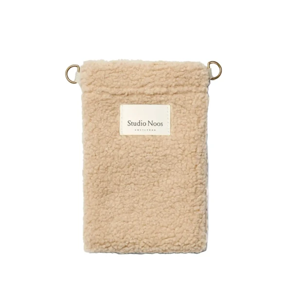 STUDIO NOOS - Teddy Phone BAG - taštička na telefon | Ecru