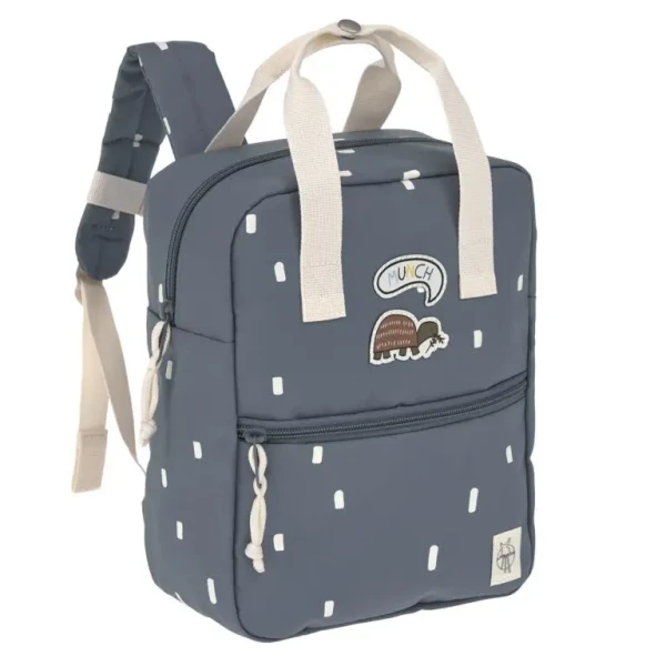 LÄSSIG Mini Square Backpack Happy Prints midnight blue