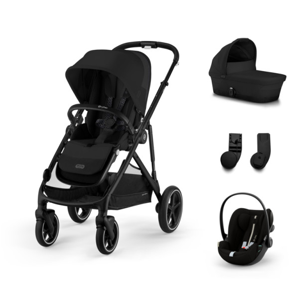 Cybex Gazelle S Kombinovaný kočík SET S - Moon Black - Black Rám