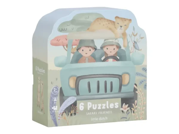 Little Dutch Puzzle 6v1 Safari Friends