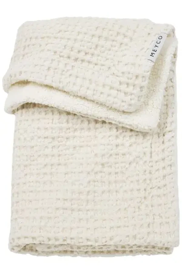 Deka Waffle Teddy fleece - Nature