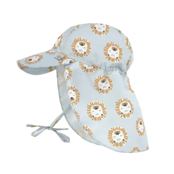 LÄSSIG Sun Protection Flap Hat 2024 lion powder blue 07-18 mon.