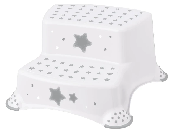 KEEEPER Dvojstupienok k WC / umývadlu "Stars", Kosmická bílá