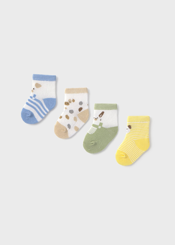 Mayoral Dojčenské ponožky set 4 párov Layette Boy Multicolour 12M