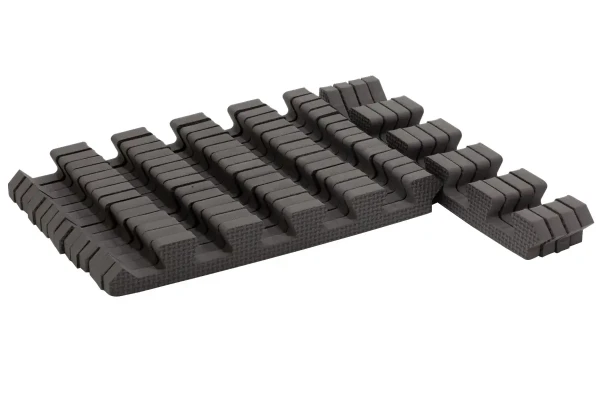 Rialto Baby Sada okrajů pro pěnové puzzle Cool Gray 120x150cm