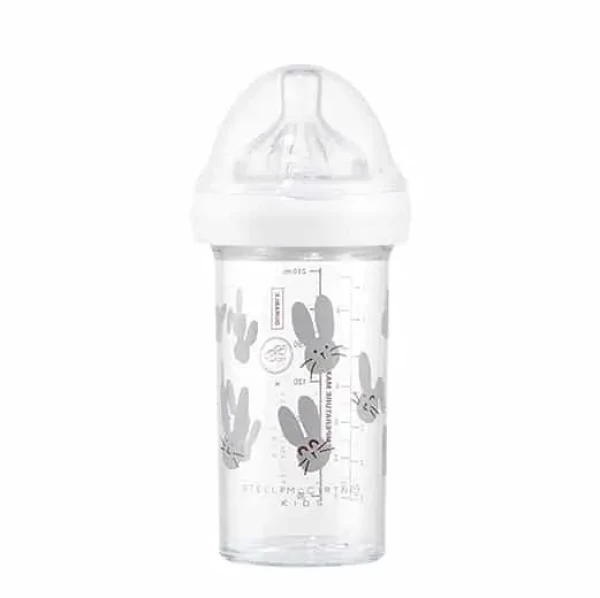 LE BIBERON FRANCAIS DOJČENSKÁ FĽAŠA LE BIBERON FRANCAIS STELLA MCCARTNEY KIDS RABBIT GREY, 210 ML, 6+m