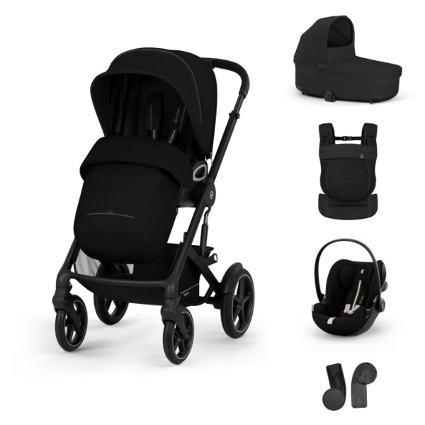 CYBEX TALOS S LUX S BUNDLE SET S + nosič AMYA 2026 Moon Black - black rám