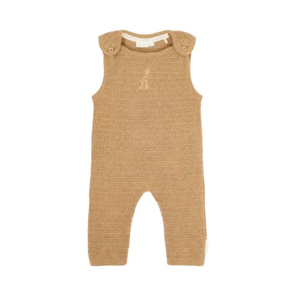 Little Dutch Overal pletený bez rukávov Safari Friends Soft Tan veľ. 74