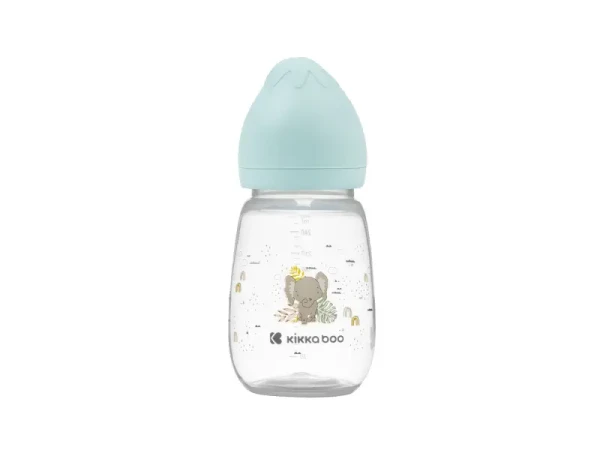 KikkaBoo Kojenecká láhev 260ml 3m+ Savanna Mint