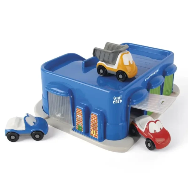 DANTOY Fun Cars myčka se 3 autíčky 4ks 12m+