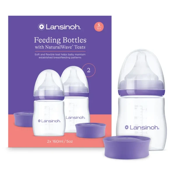 Lansinoh Dojčenská fľaša 160ml DUOPACK s NaturalWave TM cumlíkom (S)