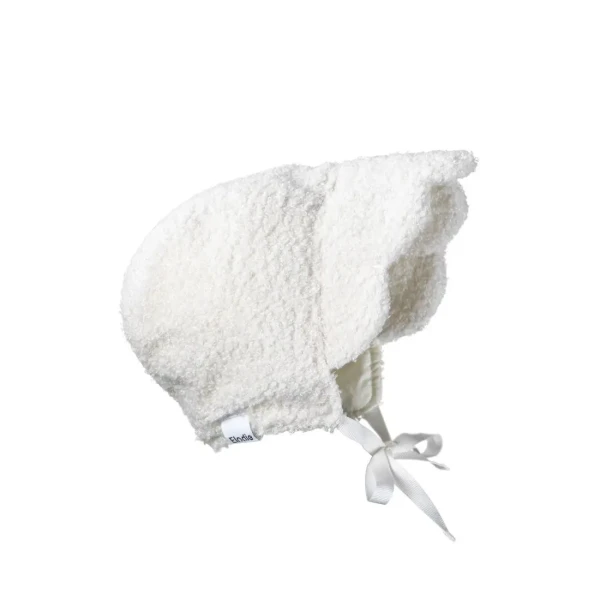 Elodie Details Zimný čepček pre bábätka - White Bouclé 0-3 mesiace
