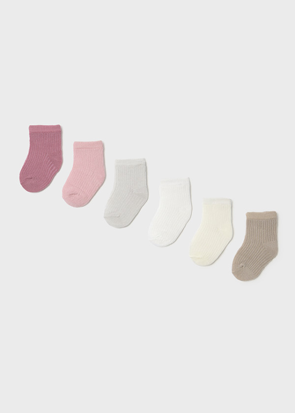 Mayoral Dojčenské ponožky set 6 párov Layette Boy Roses 18M