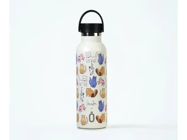 Runbott Termofľaša 600 ml Cats White