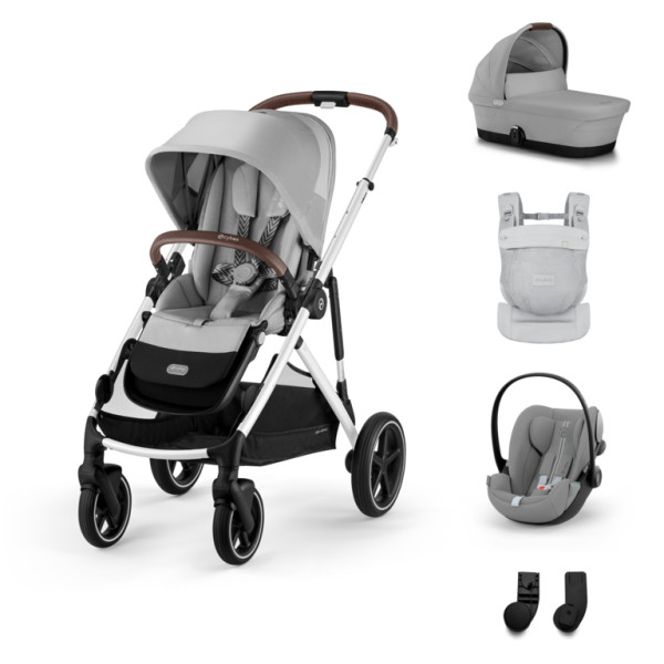 Cybex Gazelle S BUNDLE SET S + nosič AMYA 2026 -  Stone grey - Silver Rám