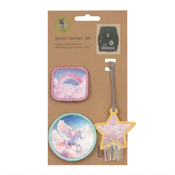 LÄSSIG Sada nášiviek a prívesku Unicorn star