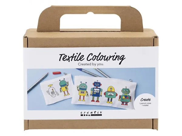 Creativ Company Kreatívna sada Mini Craft Kit Textile Colouring Robot