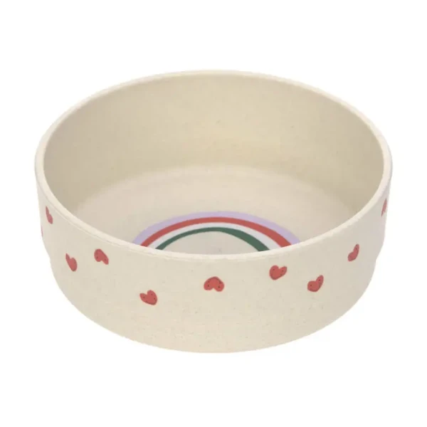 LÄSSIG Bowl PP/Cellulose Rascals Heart lavender