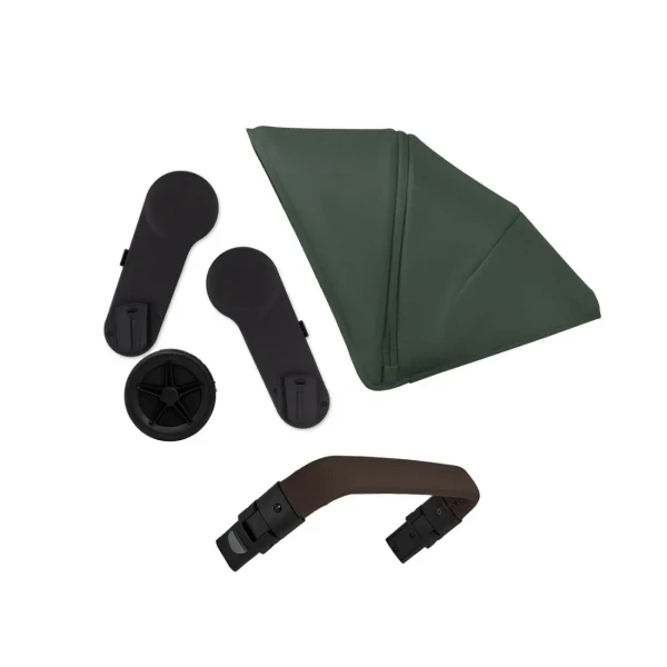 Joolz Geo⁵/3 DUO komplet | Forest green l madlo Dark brown carbon