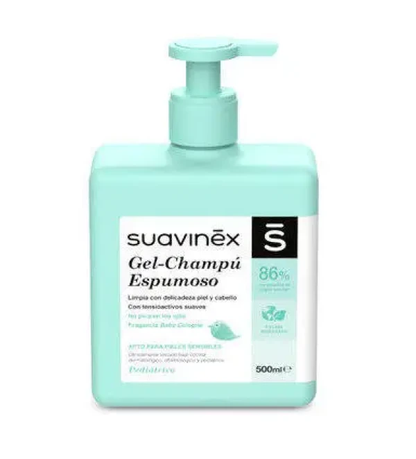 SUAVINEX| Pěnový gel - šampon s vůní Baby Cologne - 500 ml