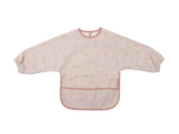 Jollein Podbradník s rukávmi Miffy Moments Silk Rose