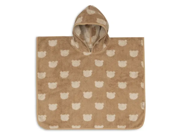 Jollein Osuška pončo froté Jacquard Teddy Bear