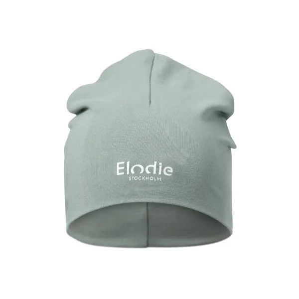 Elodie Details Bavlnená čiapka Logo Beanies - Pebble Green 1-2 roky