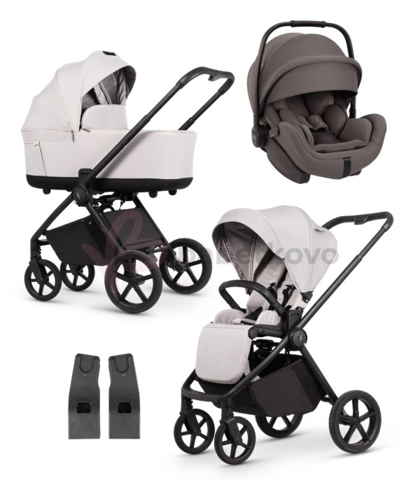VENICCI CLARO 2 kombinovaný kočík Vanilla + Autosedačka Nuna arra flex