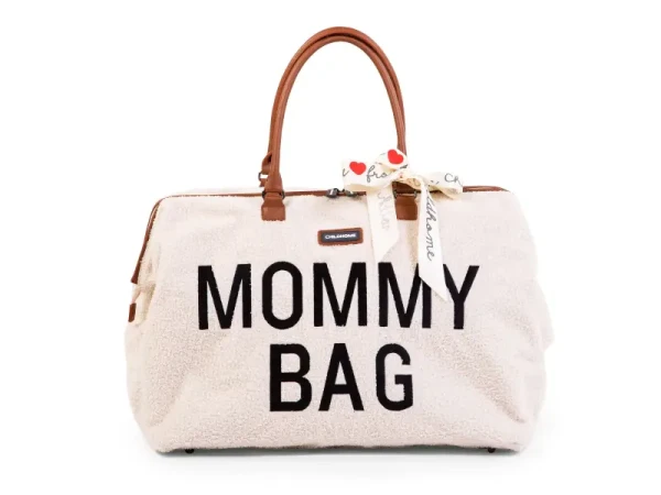 Childhome Přebalovací taška Mommy Bag Teddy Off White