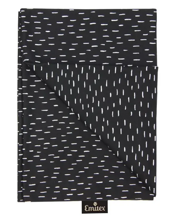 Deka letní  70x100 cm černá čárka, oboustranná