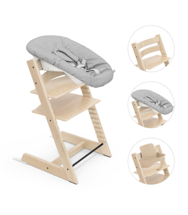 Stokke Tripp Trapp Bundle Stolička + baby set + newborn set Natural