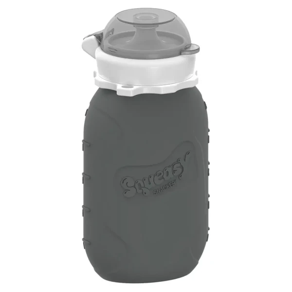 Squeasy Gear silikónová kapsička 180 ml sivá