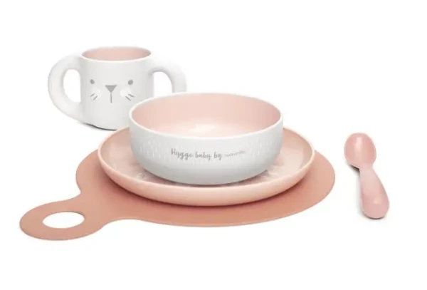 SUAVINEX | Jídelní set HYGGE +6 m - růžová