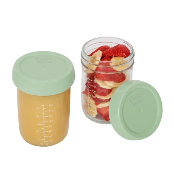Badabulle Skleněné misky s víčky 2x 220ml